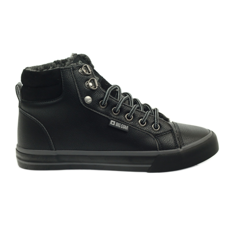 Sports sneakers with fur Big Star black Sports sneakers with fur Big Star black