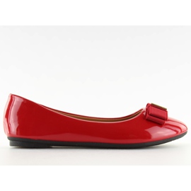 Red women's ballerinas 9988-130 Red