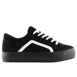 Black high-soled sneakers B318-16 Black white Black high-soled sneakers B318-16 Black white