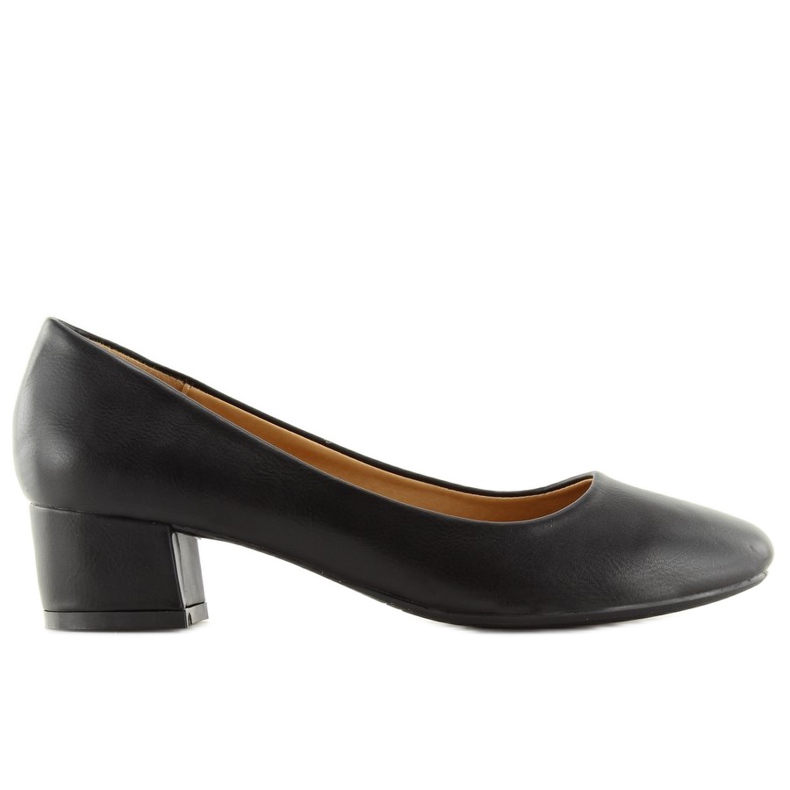 Black Pumps low heels black MM-387 Black