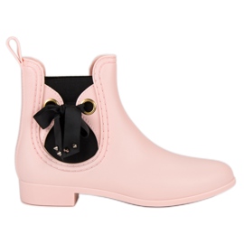 Vices powder rain boots pink