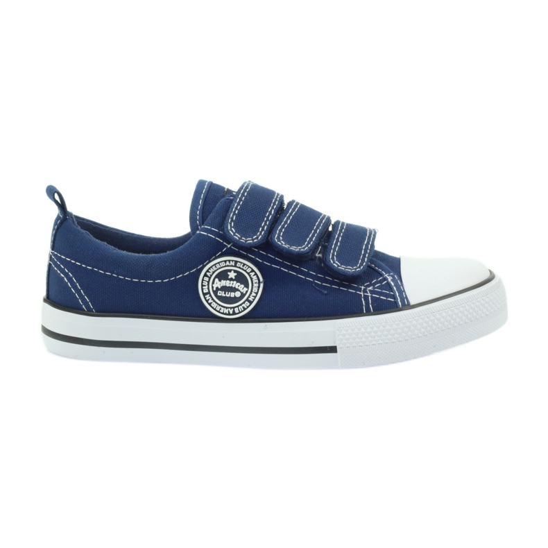American Club American denim velcro sneakers navy blue