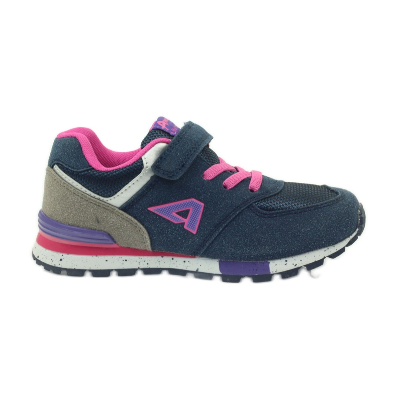 American Club American ADI sports shoes for children 15110 pink navy blue American Club American ADI sports shoes for children 15110 pink navy blue