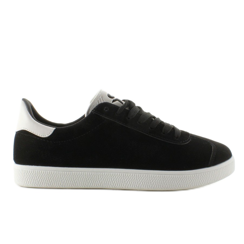 Suede sneakers Juniorki BK6180-1 Black white