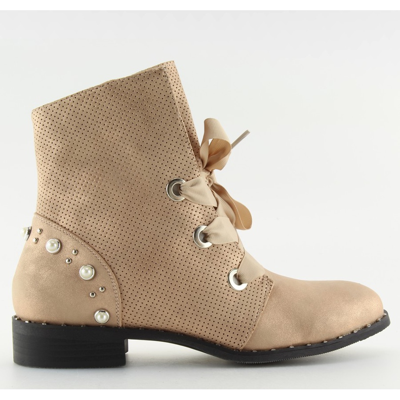 Boots for women pink 17018-13 champagne