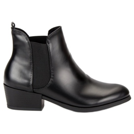 Corina Black Chelsea boots with high heels