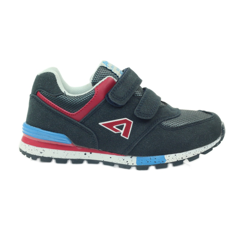 American Club American ADI sports shoes for children 15110 grey red navy blue