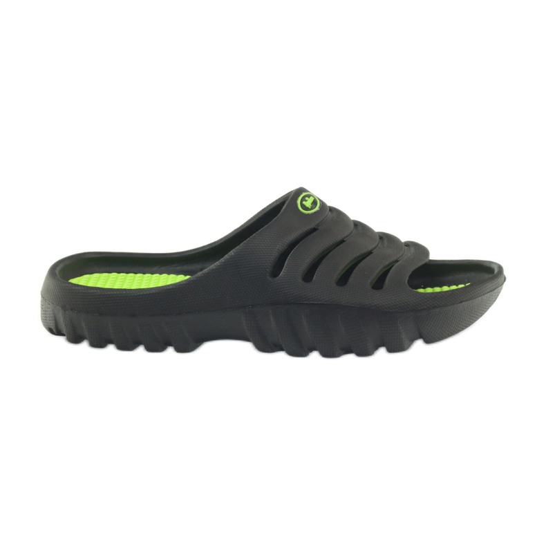 American Club American children's pool shoes slippers black