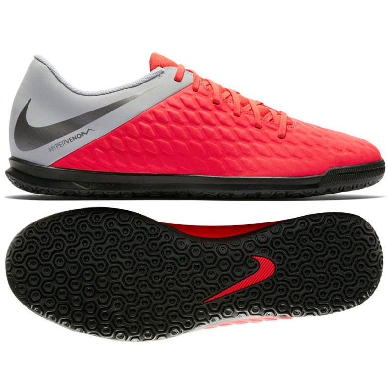 Indoor shoes Nike Hypervenom PhantomX 3 Club Ic Jr AJ3789-600 multicolored red