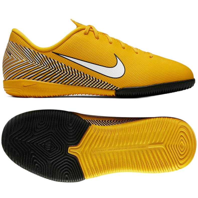 Indoor shoes Nike Mercurial Vapor 12 Academy Neymar Ic Jr AO9474-710 yellow yellow