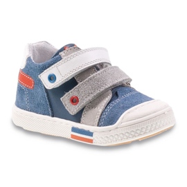 Befado children's shoes 170P004 white blue grey red Befado children's shoes 170P004 white blue grey red