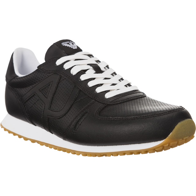 Armani Jeans Leather Sneaker 7P423-00020 black