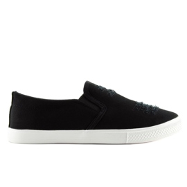Sneakers slip-on black BL126P Black Sneakers slip-on black BL126P Black