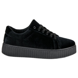 McKey Velor Creepers Sneakers black