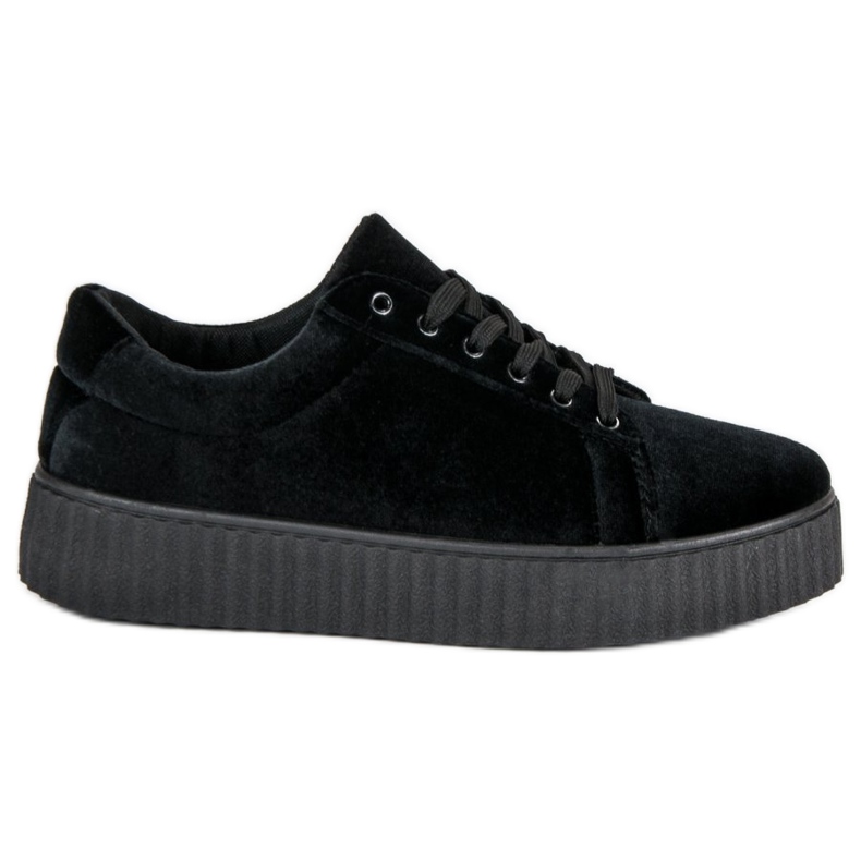 McKey Velor Creepers Sneakers black