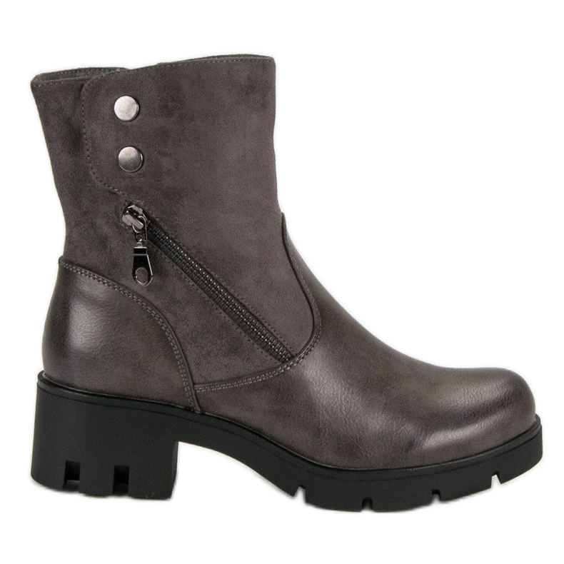 Filippo Comfortable boots with protector grey