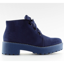 Boots women's shoes dark blue LL219 Blue navy blue