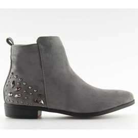 Gray Jodhpur boots MB188-112 gray grey