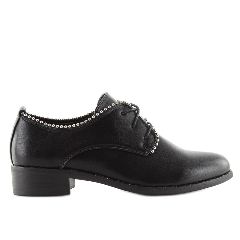 Black lace up shoes for women NC190 Black