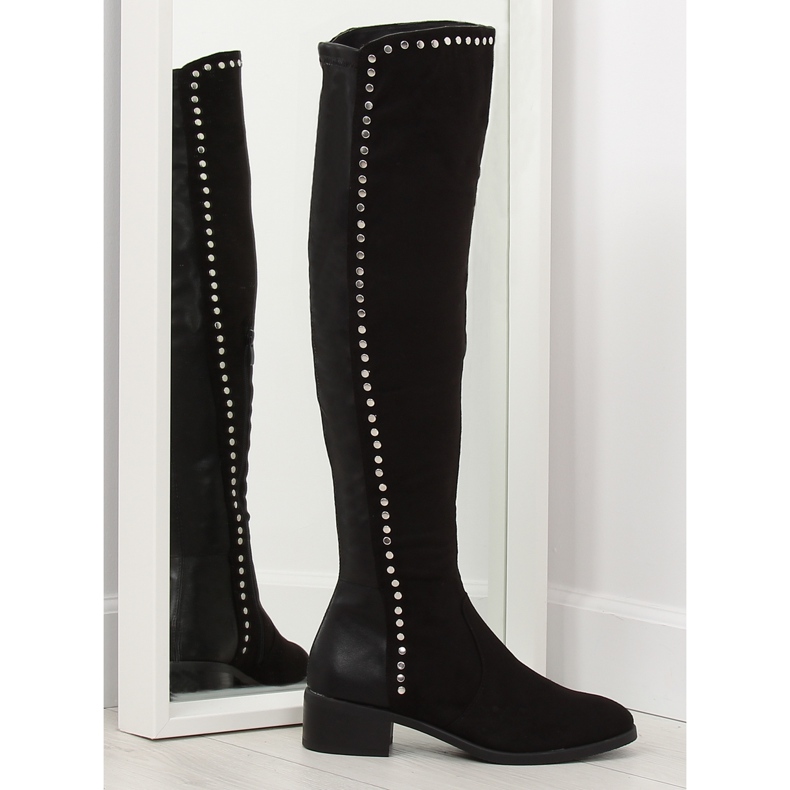 FC-H101 black musketeer boots