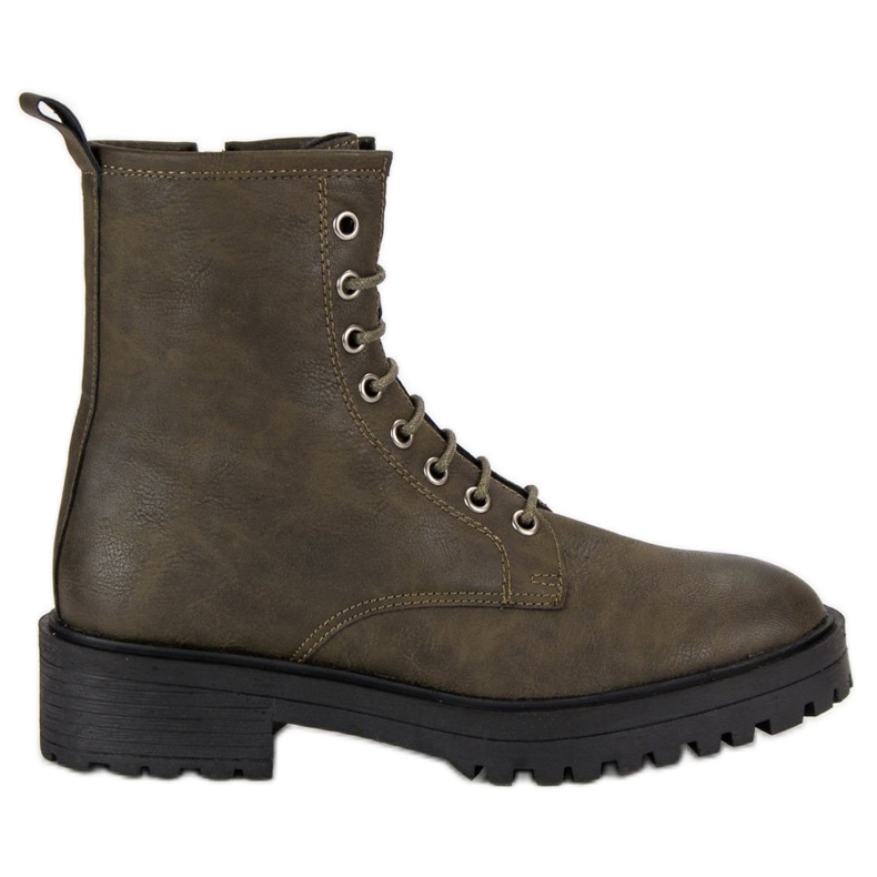Corina Stylish workery boots green