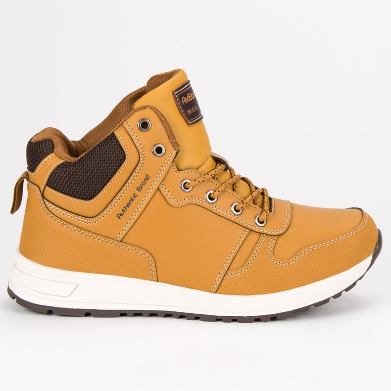 Ax Boxing Men's camel boots brown yellow