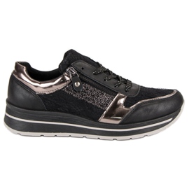Kayla Stylish Women's Sneakers black
