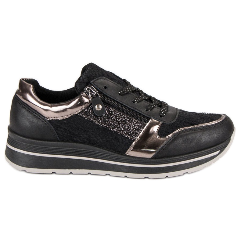 Kayla Stylish Women's Sneakers black