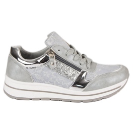 Kayla Stylish women's sneakers grey