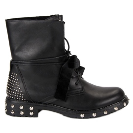 Lucky Shoes Rock boots workery black