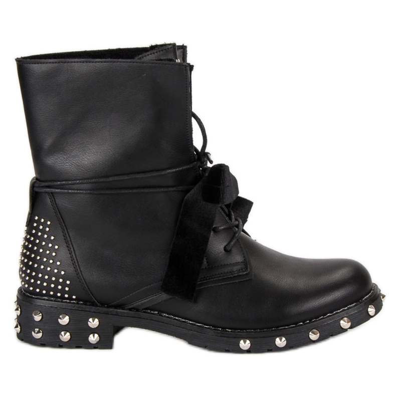 Lucky Shoes Rock boots workery black Lucky Shoes Rock boots workery black