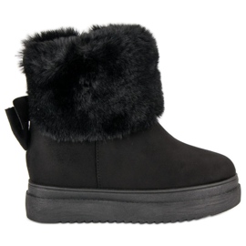 Snow boots With VINCEZA fur black