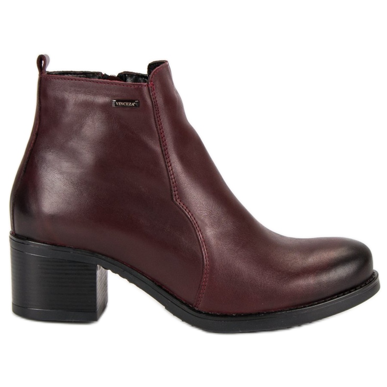 Burgundy high-heeled vinceza boots red Burgundy high-heeled vinceza boots red