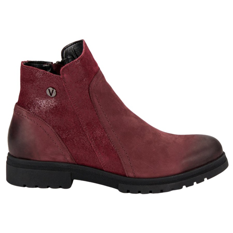 Comfortable leather VINCEZA boots red Comfortable leather VINCEZA boots red