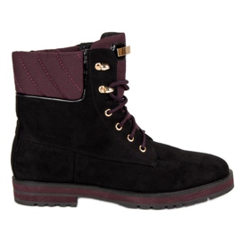Lucky Shoes Black suede workers