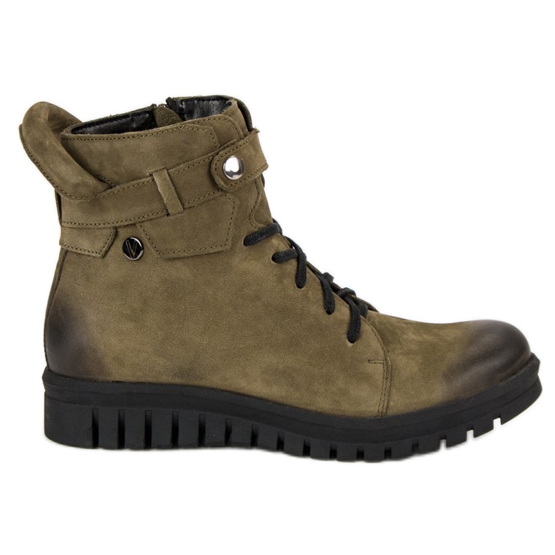 Khaki VINCEZA Workers boots green
