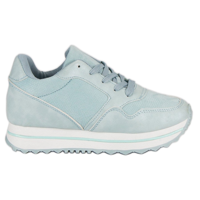 Marquiz Fashionable sneakers on the platform blue