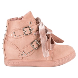 Super Me Pink sneakers with bows