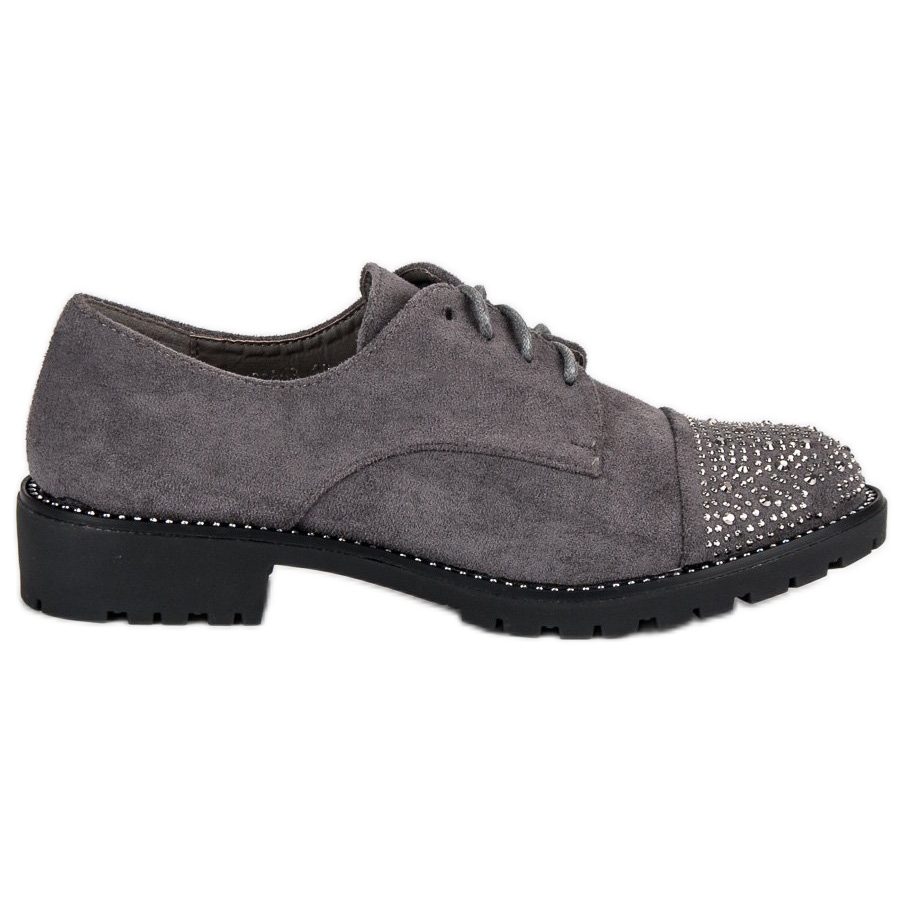 Bello Star Stylish suede shoes grey - Main Image
