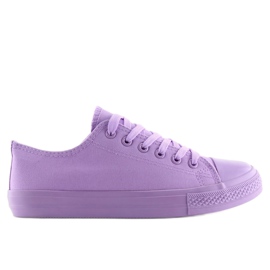 Women's purple monocolour sneakers NB176 L. PURPLE