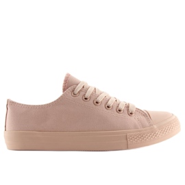 Women's sneakers monocolour powder pink NB176 Orangepink Women's sneakers monocolour powder pink NB176 Orangepink