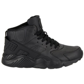 Black boots above the ankle