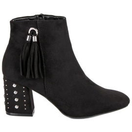 Stylish boots on the post black