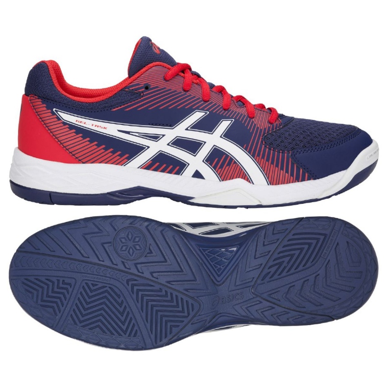 Asics Gel Task M B704Y-400 volleyball shoes navy blue navy blue