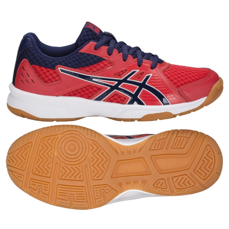 Asics Upcourt 3 Jr 1074A005-600 volleyball shoes pink pink Asics Upcourt 3 Jr 1074A005-600 volleyball shoes pink pink