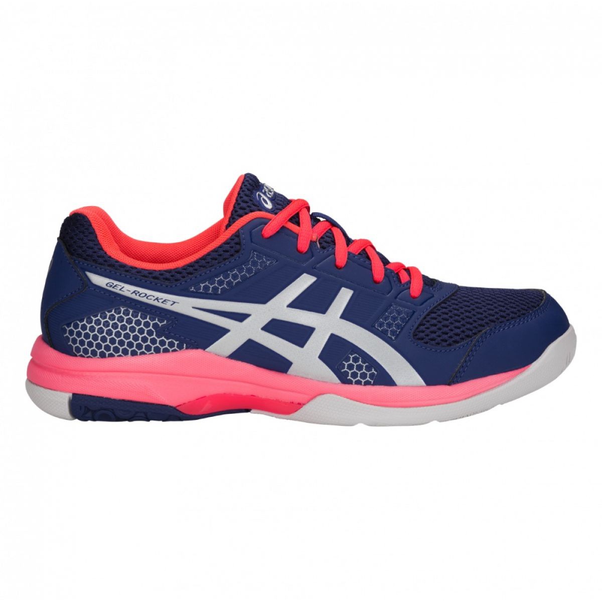 Asics Gel Rocket 8 W B756Y 400 volleyball shoes navy blue navy blue