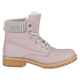 Violet Trappers With Sheepskin MCKEYLOR purple