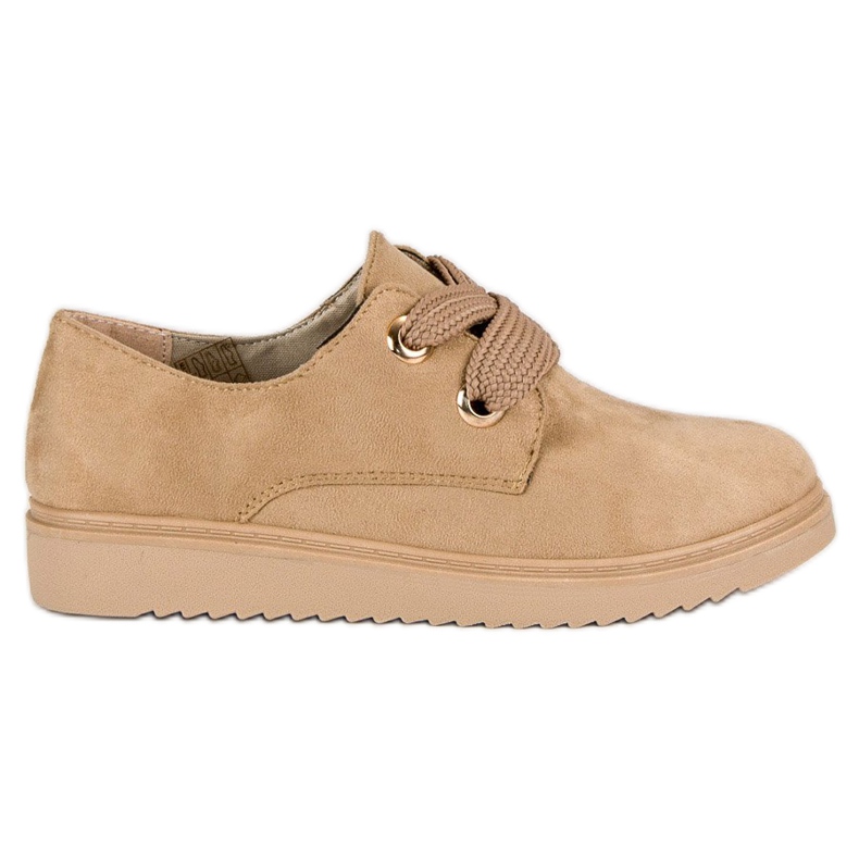 Suede Lace-up Sneakers brown