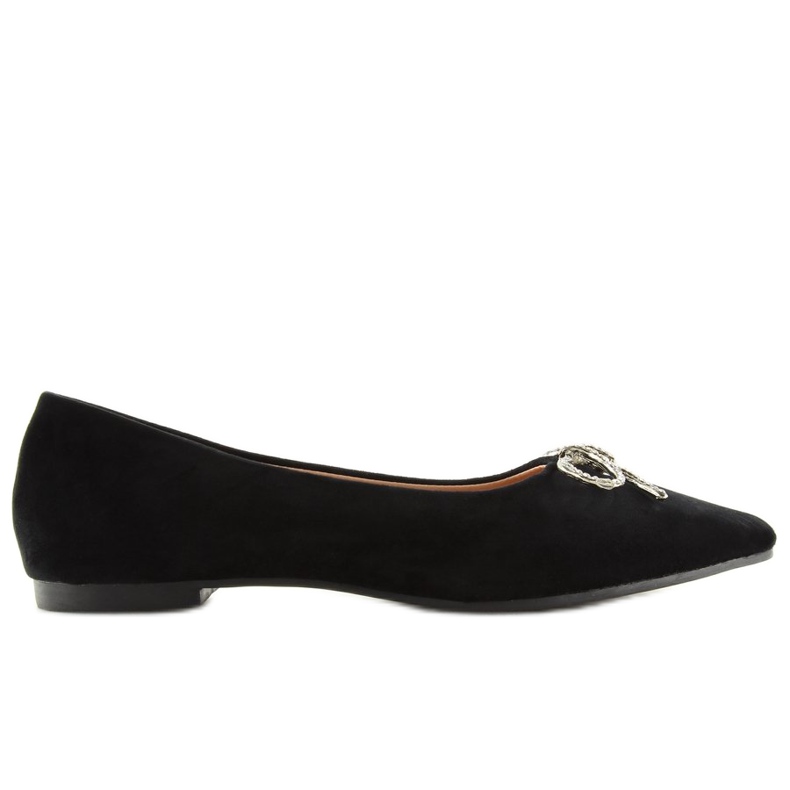 Black pointed ballerinas LT103P Black