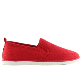Red slip-on sneakers LA08P Red